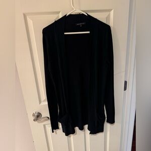 Bajee Collection by BE COOL Black Open Front Cardigan with Pockets